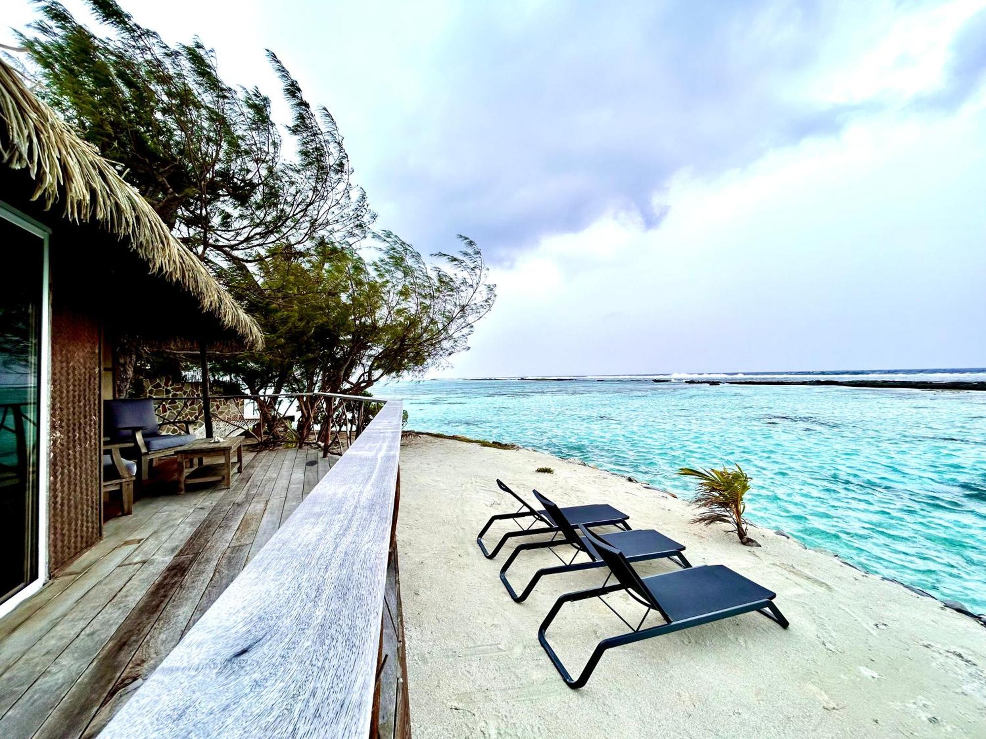 Eden Private Island Tahaa Hotel Patio  ภายนอก รูปภาพ