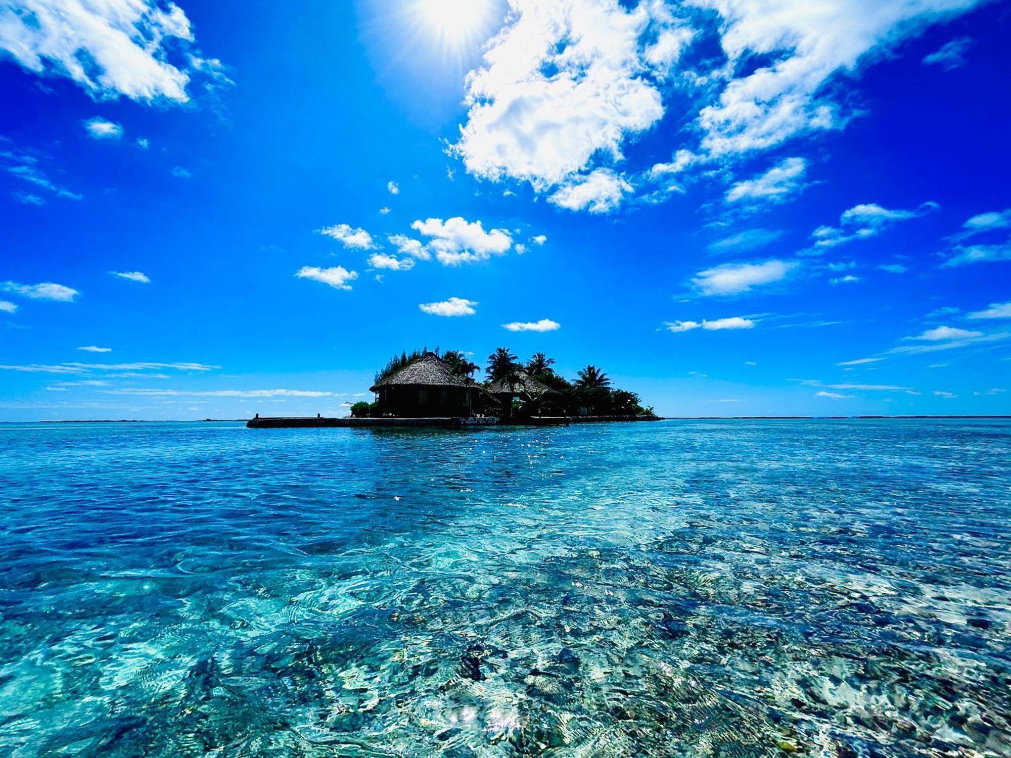 Eden Private Island Tahaa Hotel Patio  ภายนอก รูปภาพ