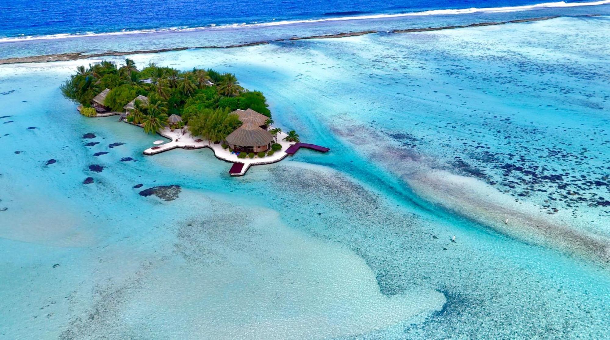 Eden Private Island Tahaa Hotel Patio  ภายนอก รูปภาพ