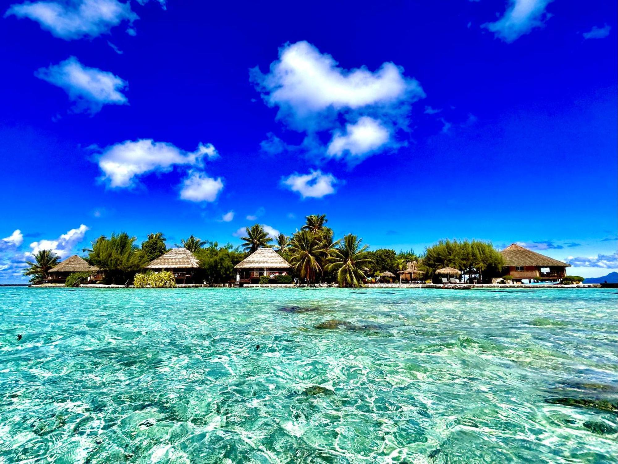 Eden Private Island Tahaa Hotel Patio  ภายนอก รูปภาพ