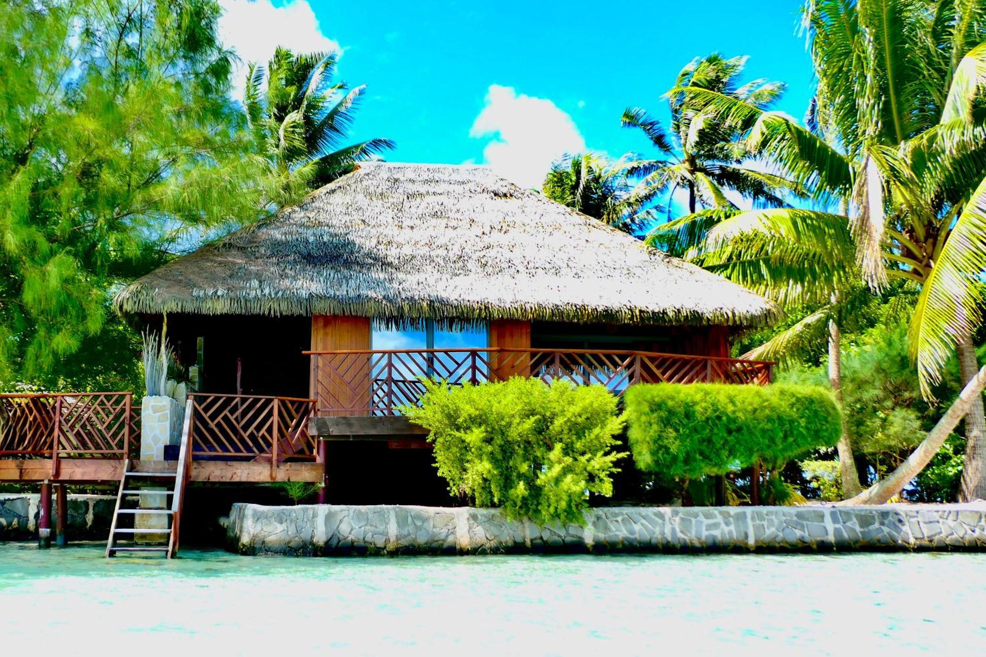 Eden Private Island Tahaa Hotel Patio  ภายนอก รูปภาพ